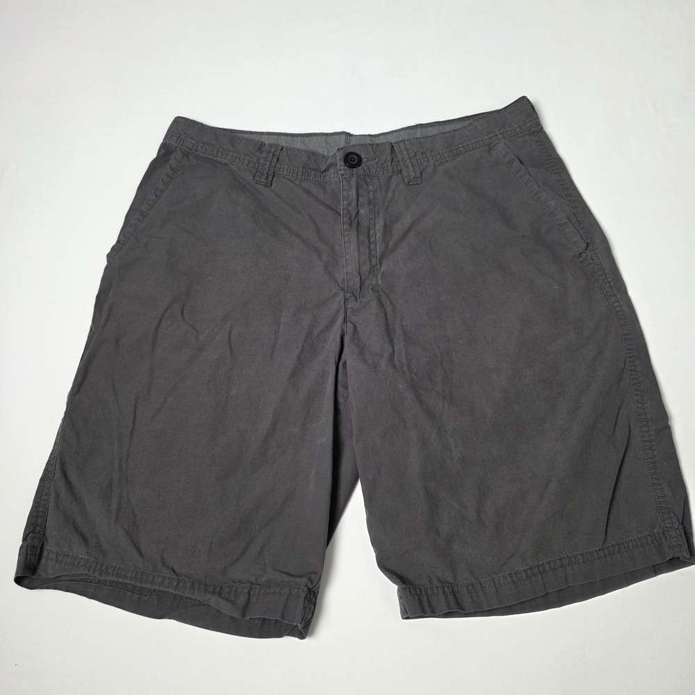 Columbia Washed Out Chino Shorts Mens 34 Cotton AM4471 Outdoor‎ Gray Colorway